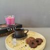 Medium round rimmed tray silicone mold