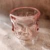 Glass container for making candle (Face Shape)